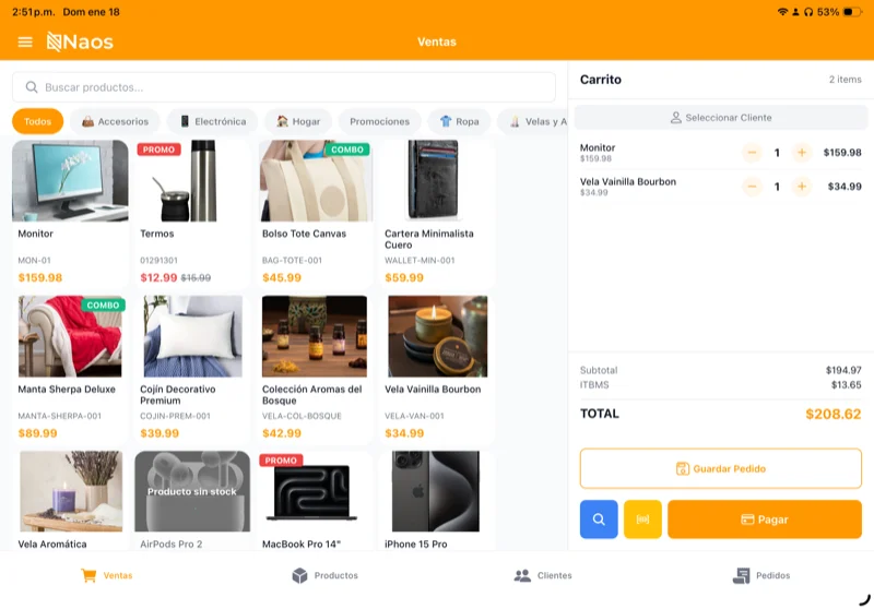 NAOS Dashboard - Panel de Control
